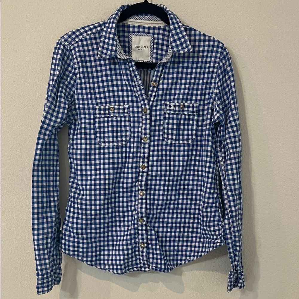 Hollister Gilly Hicks Cotton Button Front Shirt
